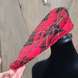 Shandon Beecroft And Bull Williamsburgh Red Plaid Beret 7 5/8